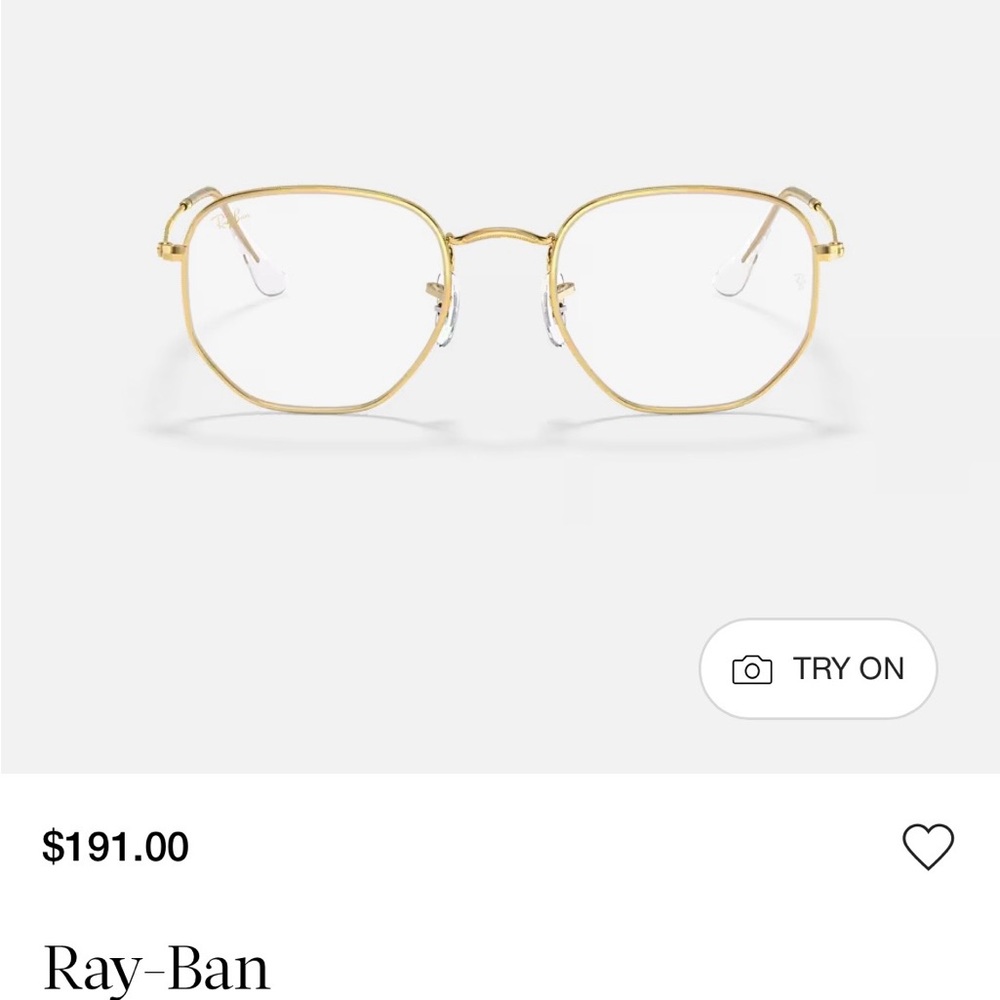 Ray-Ban Elegant Gold Eyewear frames
